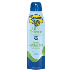 Banana Boat Ultra Defense SPF 100 Sunscreen Spray | Clear Spray Sunscreen | Adult Sunblock | 6 Ounce
