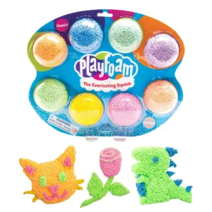 Educational Insights Playfoam Combo 8-Pack | Sensory Fidget Toy | Non-Sticky Moldable Foam | Gift for Kids Ages 3+