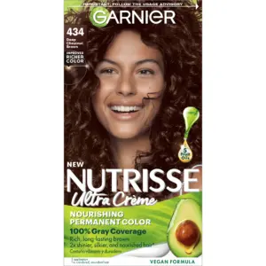 Garnier Nutrisse Nourishing Hair Color Creme | 434 Deep Chestnut Brown | 1