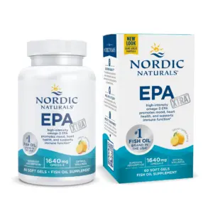 Nordic Naturals Ultimate Omega Softgels | Lemon Flavor | 1280 mg | Fish Oil | 120 Count for Heart & Brain Health