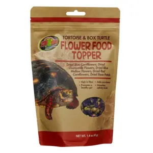 Zoo Med Tortoise and Box Turtle Flower Food Topper 1.4oz | All Sizes | 1.4 Ounce