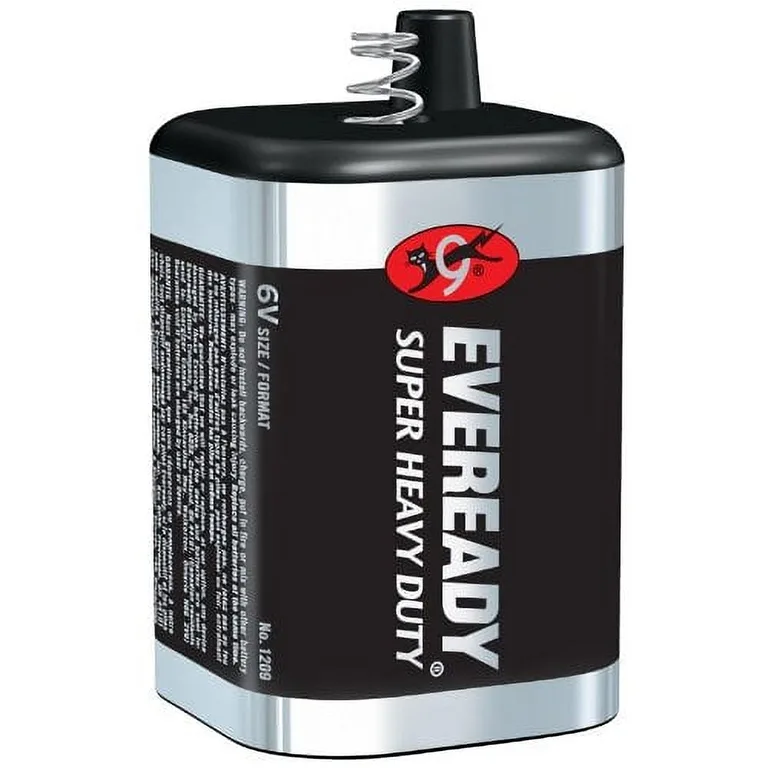 2-pack Eveready 1209 (509) 6 Volt Lantern Battery (Premium Edition)