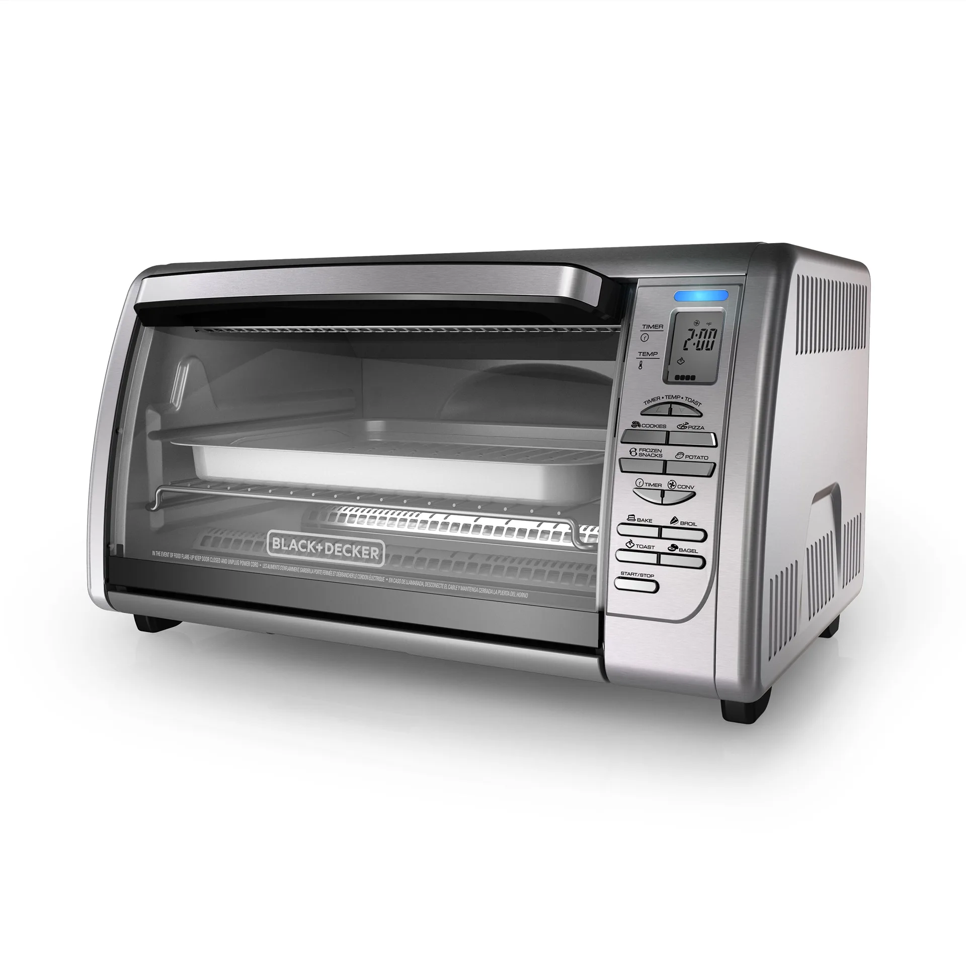 BLACK+DECKER Countertop Convection Toaster Oven | Stainless Steel | CTO6335S