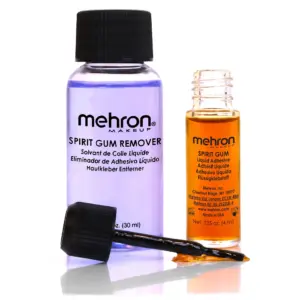 Mehron Makeup Spirit Gum and Remover Combo Kit | Spirit Gum Adhesive and Remover | Professional Cosmetic Glue for Face | Skin | and Body
