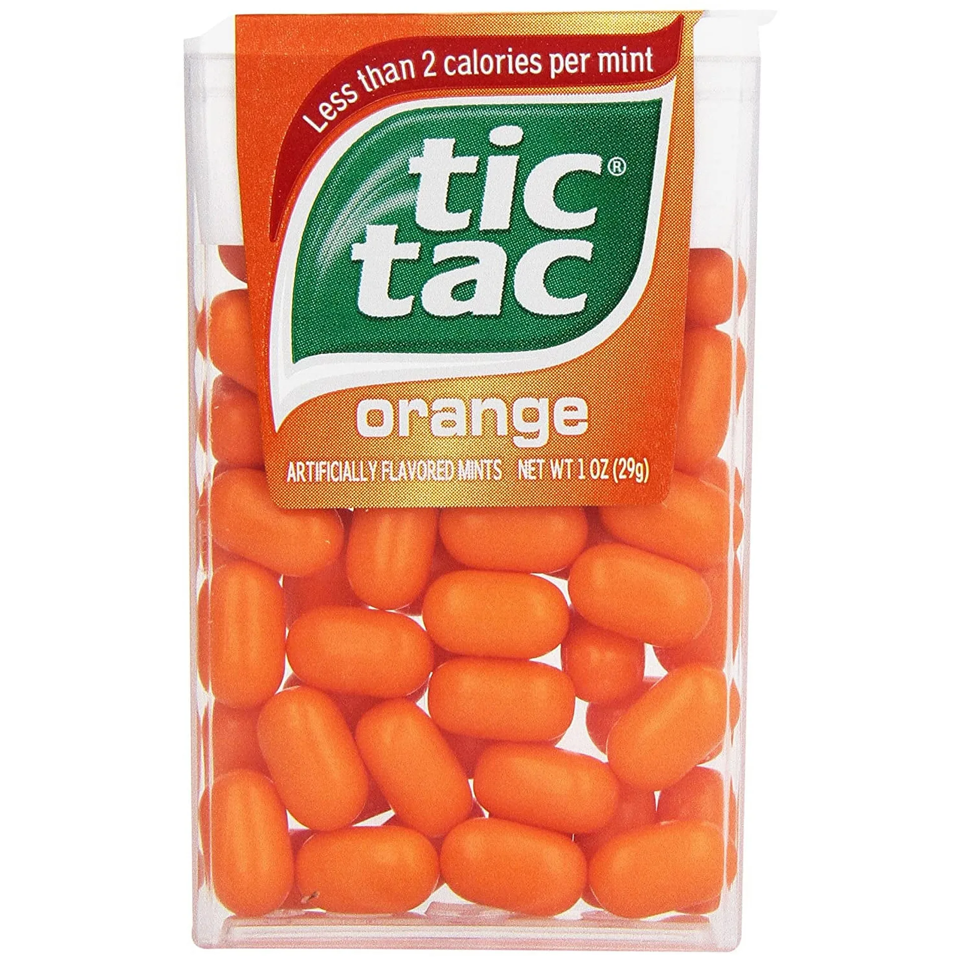 Tic Tac Mints | Orange Singles | 1 Ounce | (Pack of 12)