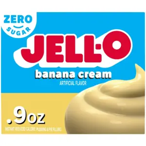 2X | Jell-O Zero Sugar Banana Cream Instant Pudding and Pie Filling