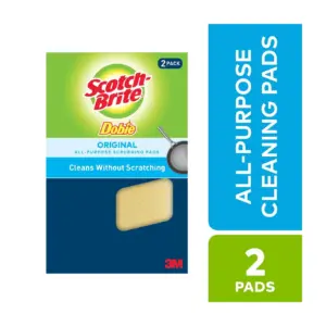 Scotch-Brite Non-Scratch Dobie All Purpose Cleaning Pad | 2 Pads Total