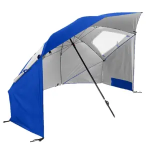 Sport-Brella Super-Brella 8-Foot Portable Sun Shelter Weather Umbrella | Blue | 8'