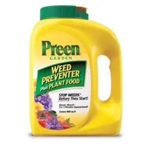 Preen Garden Weed Preventer Plus Plant Food | 5.625 lb. | Covers 900 sq. ft. | Single