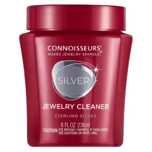 Connoisseurs Silver Jewelry Cleaner | Liquid Dip Jewelry Cleaner Inch Red Jar