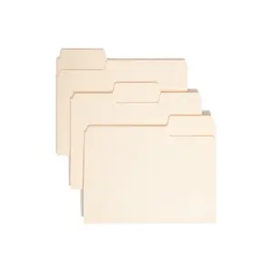 Smead SuperTab File Folders Manila 1/3 Cut 50/BX Letter (10401) (Premium Edition)