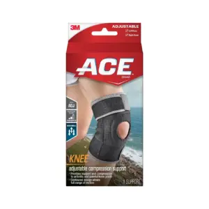 ACE Brand Adjustable Compression Knee Support | Right or Left Knee