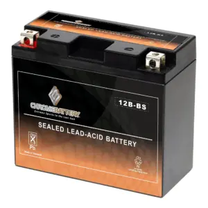 Chrome Battery Ytx20hl-bs (20hl-bs 12 Volts,18 Ah | 310 Cca) Atv Battery for Yamaha 450cc Yfm45fx Wolverine Years (2006-2010)