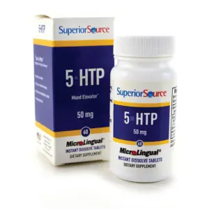Superior Source 5-HTP (5-hydroxytryptophan) 50 mg | Quick Dissolve Tablets | 60 Ct