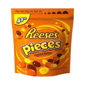 Reeses Pieces | Peanut Butter Candy | 48 Ounce