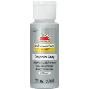 Apple Barrel Acrylic Craft Paint | Gloss Finish | Dolphin Grey | 2 fl Ounce | Single