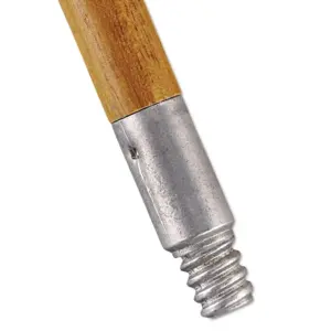 Rubbermaid Commercial Threaded Tip Wood Broom Handle | Off-White