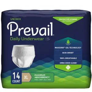 Prevail Super Plus Underwear | EXTRA-LARGE | Maximum Absorbency Pull On | PVS-514 | Pack of 14 | 14 ct
