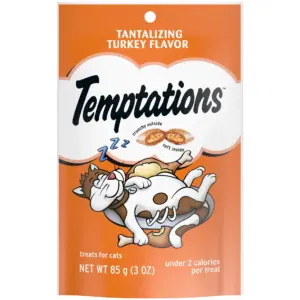 Temptations Classic | Crunchy & Soft Cat Treats | Tantalizing Turkey | 3 Ounce Pouch