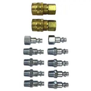 Milton S-210 12 Piece M Style Coupler & Plug Kit 1/4 NPT Made Inch The U.S.A