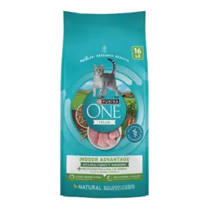 (2 pack) Purina ONE Plus | Indoor Advantage | Dry Cat Food | Turkey | 16 lb Bag