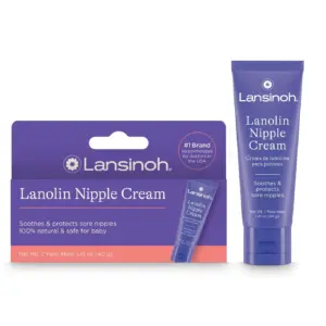 Lansinoh Lanolin Nipple Cream Safe for Breastfeeding Baby | 100% Natural | Breastfeeding Essentials | 1.41 Ounce
