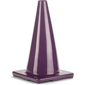Champion Sports High Visibility Flexible Viny Conefor Athleticsand Social Distancing,Purple,18Inch | 18 Inch | Red