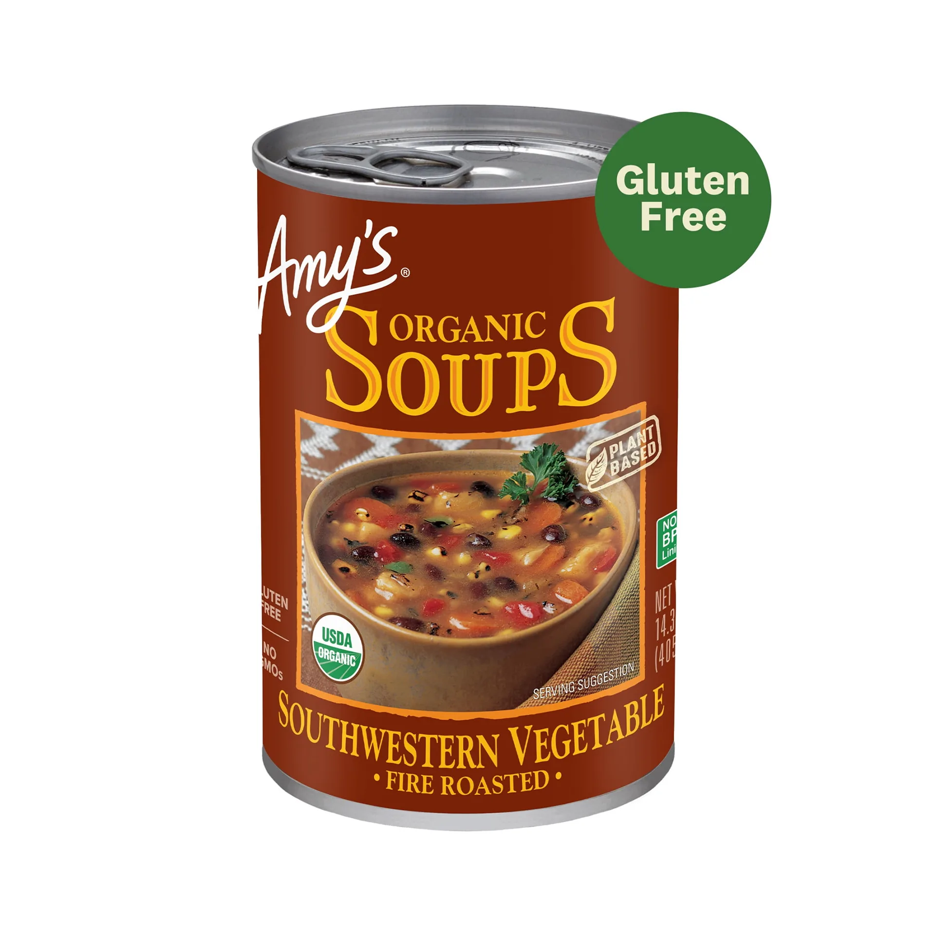 Amy's Organic Fire Roasted Southwestern Vegetable Soup | 14.3oz | Single
