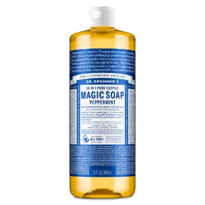 Dr. Bronner's Magic Soap | Peppermint | Pure-Castile Liquid Soap | 32 Ounce – for face | body wash | hands | 1