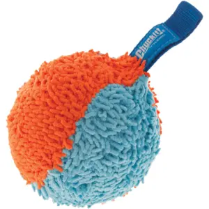 Chuckit! Indoor Fetch Shaker Fabric Dog Toy | 7.5 | Orange & Blue