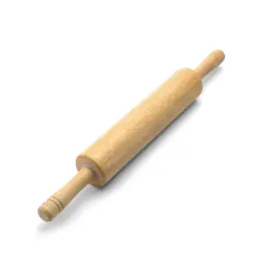 Farberware Classic Moisture Resistant Wood Rolling Pin | 17.75 Inch | Natural | Single