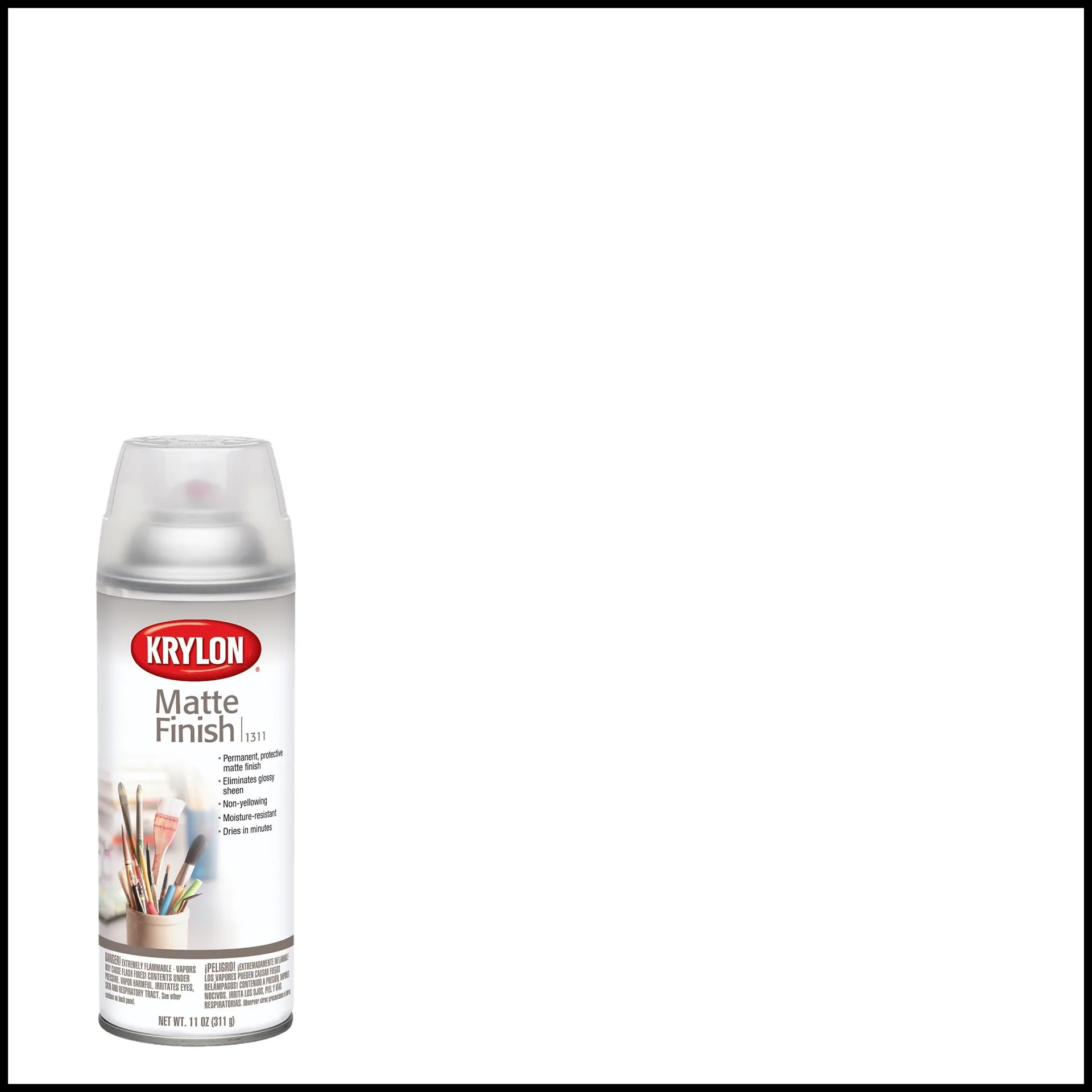 Krylon K01311007 Krylon Matte Finish Clear 11 Ounce Spray Paint | Multi-Surface | (1 Piece | 1 Pack) | Single