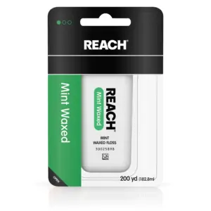 Reach Mint-Flavored Waxed Dental Floss | ADA Accepted | 200 yd