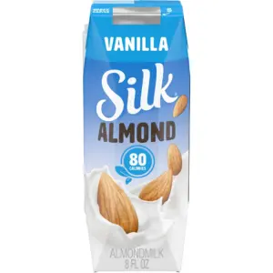 Silk Shelf-Stable Almond Milk Singles | Vanilla | Dairy-Free | Vegan | Non-GMO Project Verified | 8 Ounce. | 6 Pack (Pack of 18)