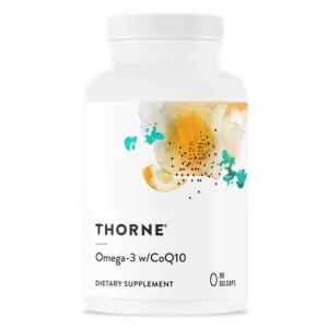 THORNE | Omega-3 with CoQ10 | Omega-3 Fatty Acids Supplement with CoQ10 | EPA & DHA | 90 Gelcaps