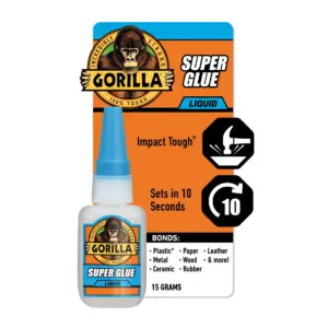 Gorilla Glue Super Glue 15g Bottle Net Content Quantity 1 (Premium Edition)