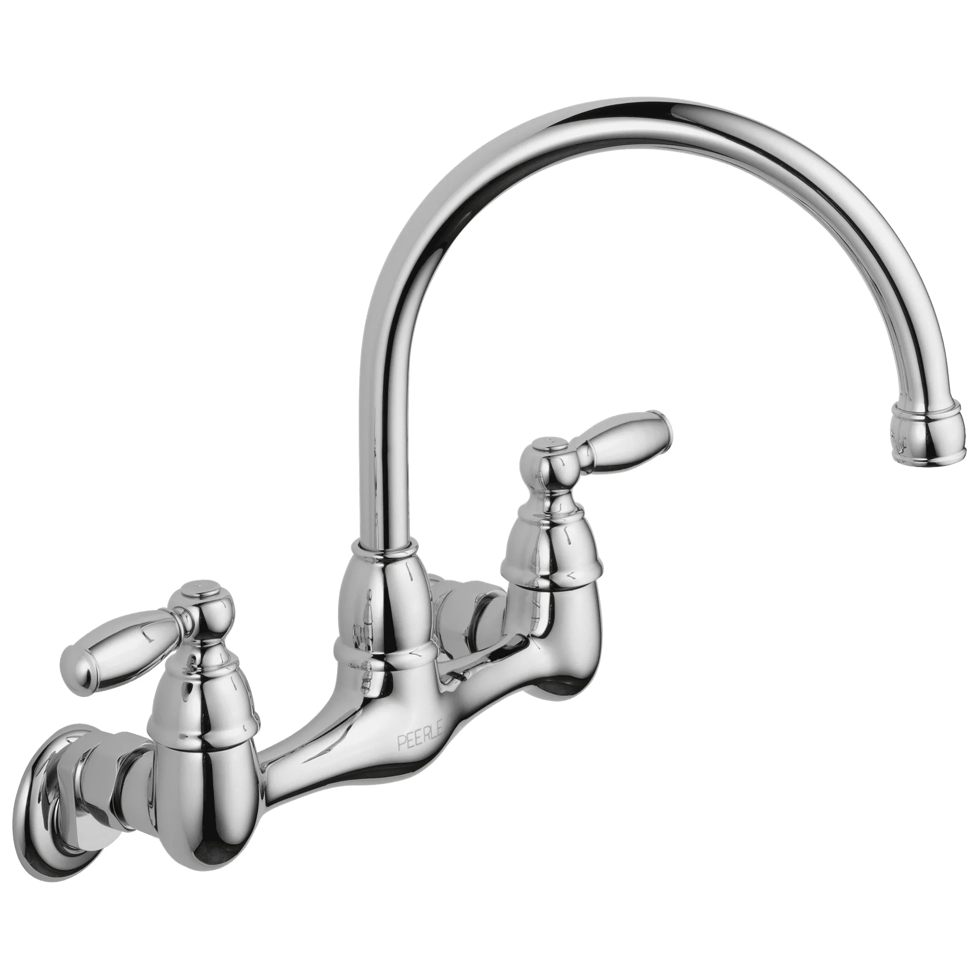 Peerless Claymore Two Handle Wall-Mount Kitchen Faucet Inch Chrome P299305LF