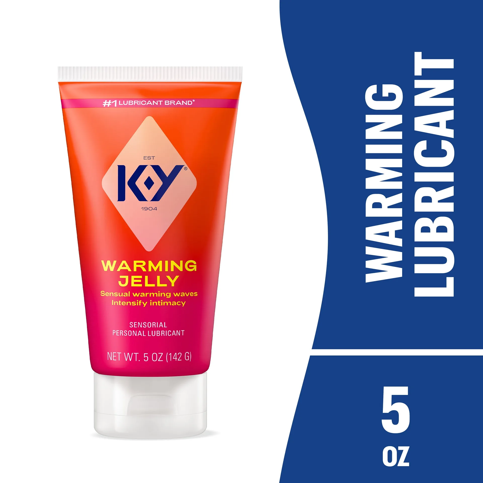 KY Warming Jelly Sensorial Personal Lubricant and Vaginal Dryness | 5 Ounce