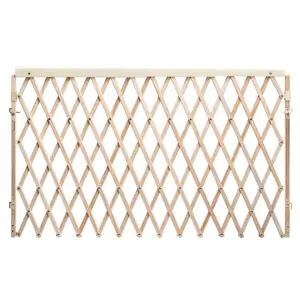 Expansion Walk-Thru Room Divider Baby Gate (Natural Wood) (Premium Edition)