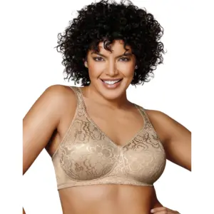 Playtex 18 Hour Wirefree Bra Ultimate Lift and Support Cushioned Women's 4745 | Nude | 46DDD