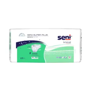 Seni Super Plus Adult Incontinence Brief M Heavy Absorbency Breathable / Overnight | S-ME25-BP1 | Severe | 75 Ct