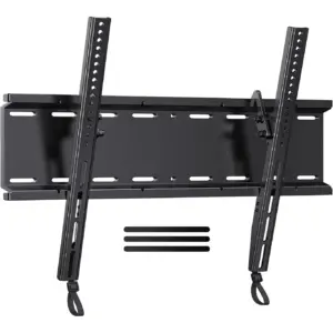 PERLESMITH Tilting TV Wall Mount Bracket Low Profile for 23-70 inch Screen TVs with 400x400mm | Holds up to 115lbs