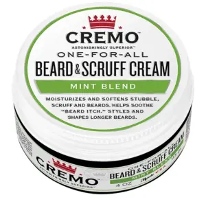 Cremo Beard and Scruff Cream | Mint Blend | 4 fl Ounce