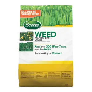 Scotts Weed Control for Lawns | Controls Over 200 Weed Types | 5,000 sq. ft. | 14 lbs