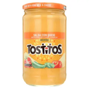 Tostitos Brand Dips and Salsas Medium Salsa Con Queso | 23 Ounce Jar | Single