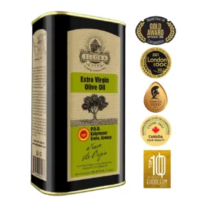 Ellora Farms | Greek Extra Virgin Olive Oil | Global Award Winner | Single Estate Certified PDO | First Cold Pressed | High Inch Polyphenols | Kosher (33.8 Ounce) 1 Liter Tin