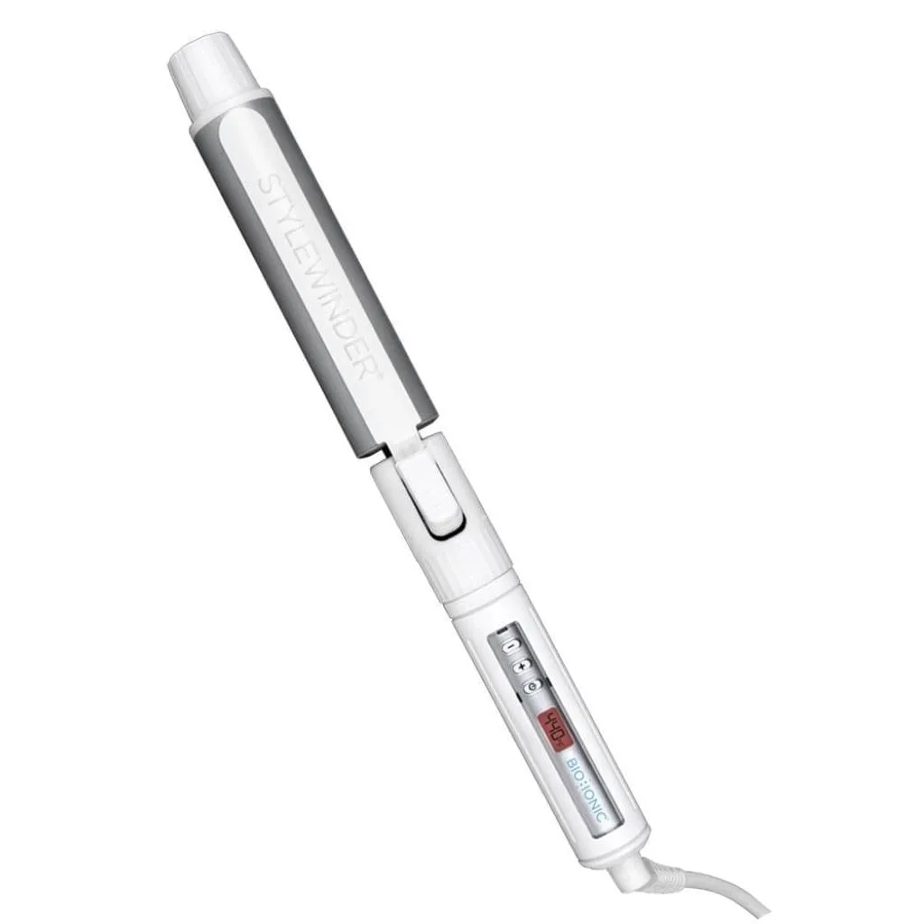 Bio Ionic Stylewinder Rotating Curling Iron | 1.25 Cylindrical Barrel | Styling and Curling Hair Tool