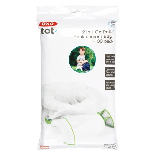 OXO Tot Potty Chair Replacement Bags | Plastic | 30 Count