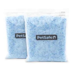 PetSafe ScoopFree Premium Crystal Cat Litter | Fresh Scent | Silica Crystals | 4.3 lb | 2-Pack | Blue