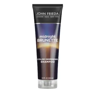 John Frieda Midnight Brunette Hair Womens Deepening Shampoo | Cocoa and Primrose Oil | 8.3 Ounce